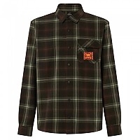 [해외]오클리 APPAREL 긴 소매 셔츠 TC Skull Flannel 5139743289 Green / Brown Check