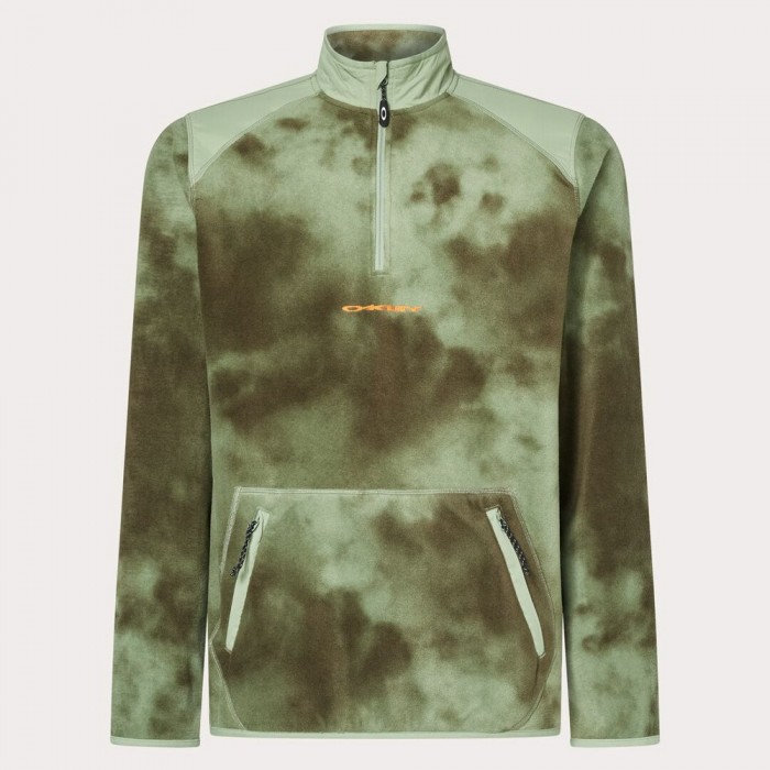 [해외]오클리 APPAREL TC Rykkinn RC 하프 지퍼 플리스 5139743286 Green Clouds Print