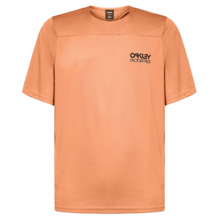 [해외]오클리 APPAREL Factory Pilot Lite MTB II 반팔 엔듀로 저지 1139742640 Soft Orange