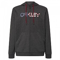 [해외]오클리 APPAREL Teddy Hoddie 풀지퍼 스웨트셔츠 14139743296 Dk Grey Hthr / American Flag