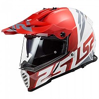 [해외]LS2 MX436 Pioneer Evo 풀페이스 헬멧 9137329643 Evolve Red / White
