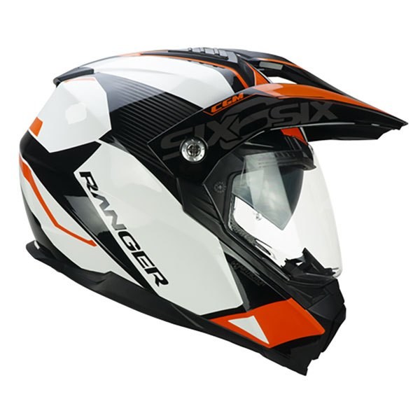 [해외]CGM 666G Twin Ranger 오프로드 헬멧 9139489719 White / Orange