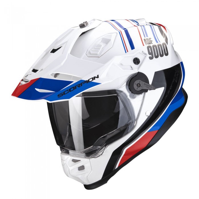 [해외]SCORPION ADF-9000 Air Desert 풀페이스 헬멧 9139814549 White / Blue / Red