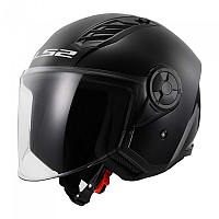[해외]LS2 OF616 에어flow II 오픈 페이스 헬멧 9140233921 Solid Glossy Black