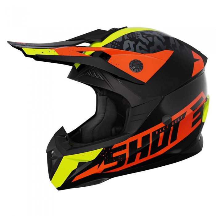 [해외]SHOT Pulse Airfit 오프로드 헬멧 9140278562 Glossy Black / Fluo Yellow