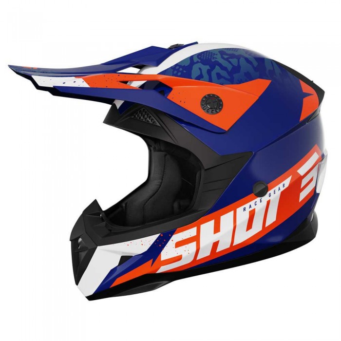 [해외]SHOT Pulse Airfit 오프로드 헬멧 9140278569 Glossy Blue / White / Orange