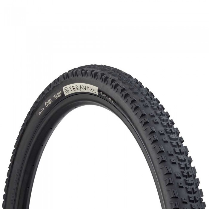 [해외]TERAVAIL Ehline Light And Supple Tubeless 27.5´´ x 2.5 MTB 타이어 1140435879 Black