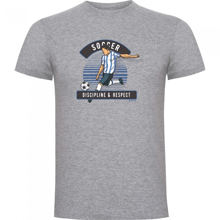 [해외]KRUSKIS Soccer Discipline 반팔 티셔츠 3140484212 Heather Grey