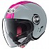 [해외]놀란 N21 Visor Dolce Vita 오픈 페이스 헬멧 9140469196 Zephyr White / Fuchsia