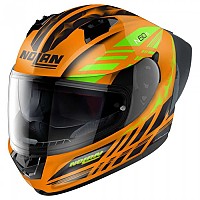[해외]놀란 N60-6 Sport Hotfoot 풀페이스 헬멧 9140469210 Led Orange / Black / Light Green
