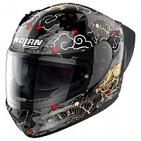 [해외]놀란 풀페이스 헬멧 N60-6 Sport Wyvern 9140469218 Metal Black / White / Red / Gold