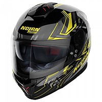 [해외]놀란 N80-8 터보lence N-COM 풀페이스 헬멧 9140469231 Glossy Black / Yellow