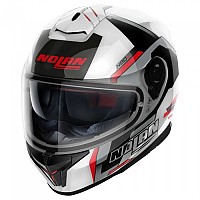 [해외]놀란 N80-8 Wanted N-COM 풀페이스 헬멧 9140469235 Metal White / Red / Black / Silver