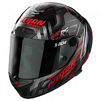 [해외]놀란 X-804 RS Ultra Carbon Spectre 풀페이스 헬멧 9140469261 Carbon / Red / Chrome Silver