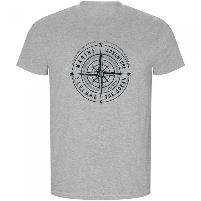 [해외]KRUSKIS Compass Rose ECO 반팔 티셔츠 4140483107 Heather Grey