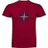 [해외]KRUSKIS Compass Rose 반팔 티셔츠 4140483114 Dark Red