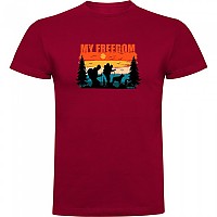 [해외]KRUSKIS My Freedom 반팔 티셔츠 4140483658 Dark Red