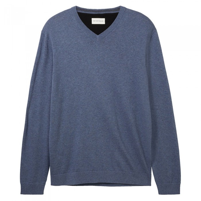 [해외]TOM TAILOR 1038427 Basic Knit V넥 스웨터 139951801 Vintage Indigo Blue Melange