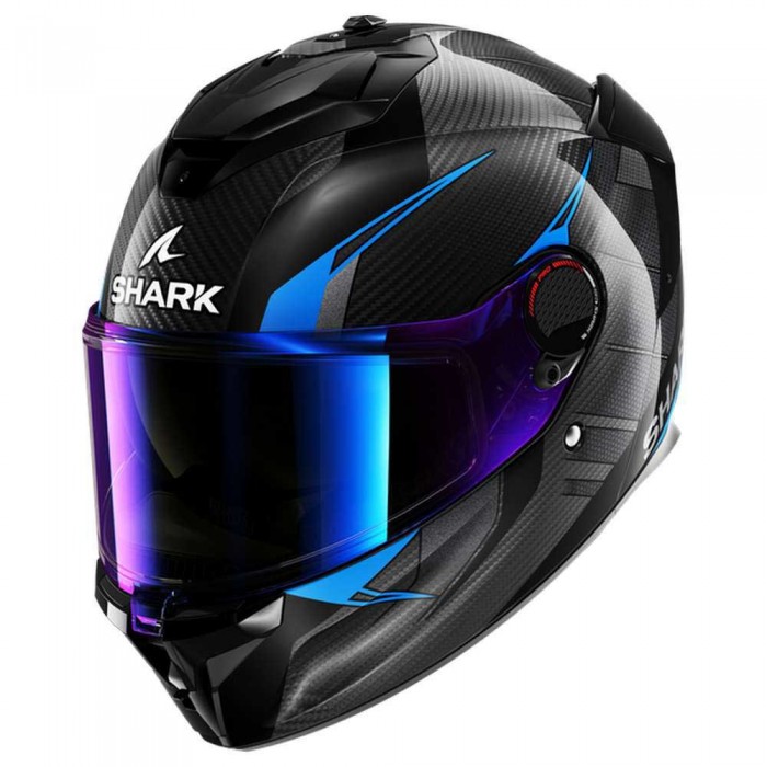 [해외]샤크 스파르탄 GT Pro Kultram Carbon 풀페이스 헬멧 9140367327 Carbon / Black / Blue