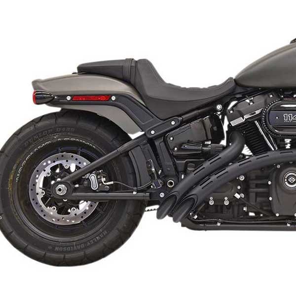 [해외]BASSANI XHAUST Sweeper Radius 2-2 Harley Davidson Ref:1S22FB 비인증된 완전 배기 시스템 9140049335 Black