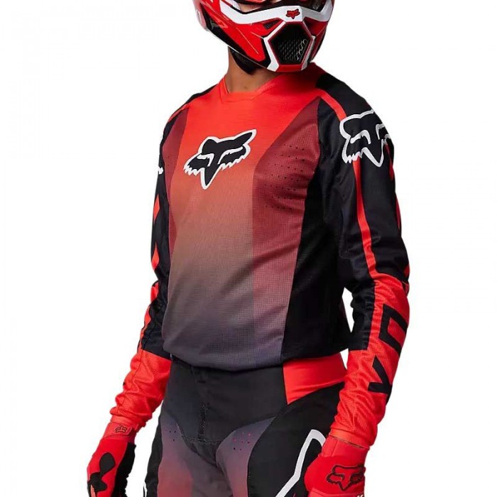 [해외]FOX RACING MX 180 Leed 긴팔 저지 9140426589 Flourescent Red