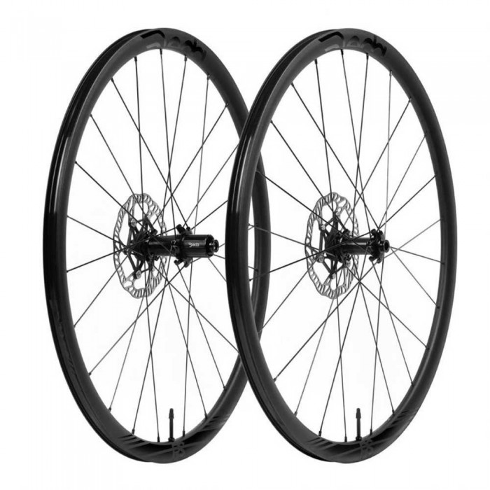 [해외]DEDA RS3 DB 30 mm Tubeless 도로용 휠 세트 1139549359 Black