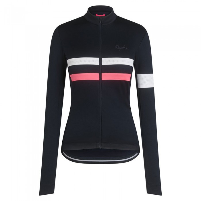 [해외]라파 Brevet 긴팔 저지 1140205495 Dark Navy / Hi-Vis Pink