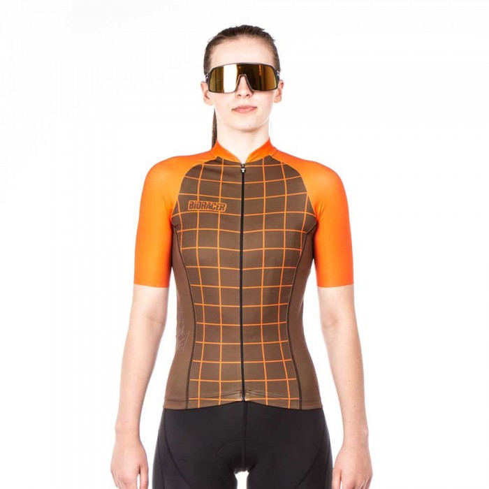 [해외]BIORACER Vesper 반팔 저지 1140503648 Moon Ride Brown Orange