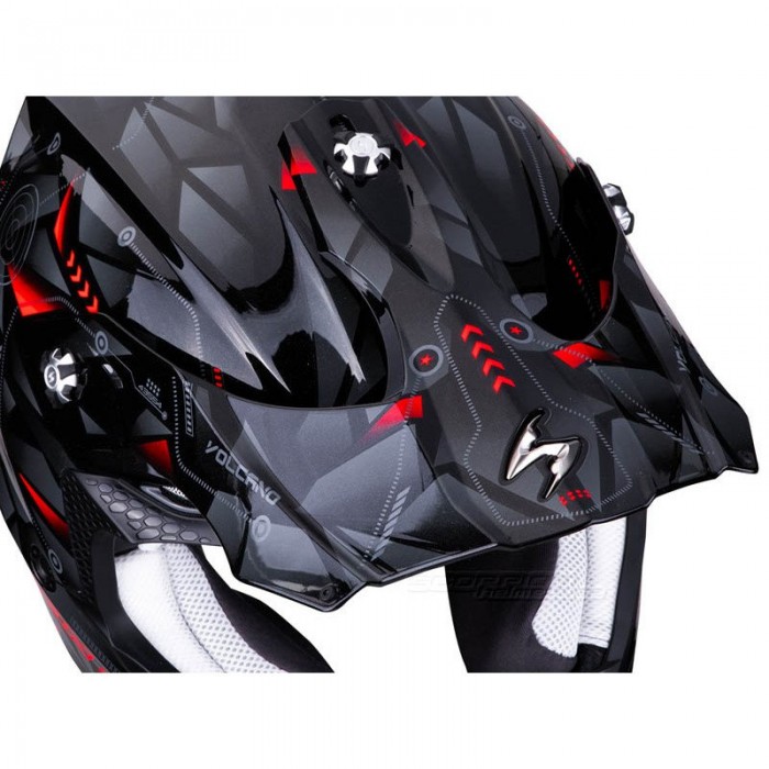 [해외]SCORPION VX-16 Air 썬바이저 9139815703 Black / Silver / Red