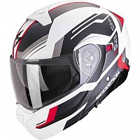[해외]SCORPION 모듈러 헬멧 EXO-930 EVO Sikon 9139987924 White Mate / Black / Red