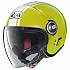 [해외]놀란 N21 Visor Dolce Vita 오픈 페이스 헬멧 9140469193 Lime Yellow / White