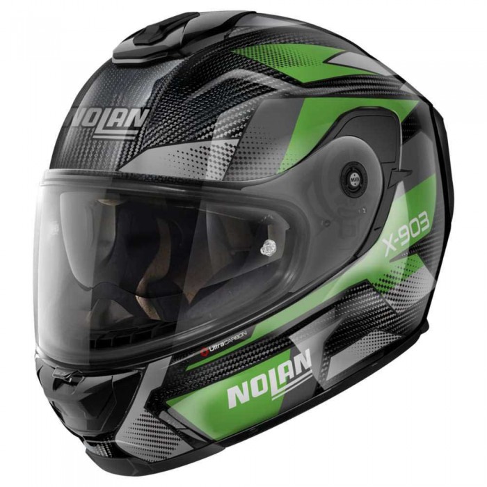 [해외]놀란 X-903 Ultra Carbon Highspeed 풀페이스 헬멧 9140469264 Carbon / Green / Anthracite