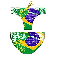 [해외]터보 수영 브리프 Brasil Vintage 2013 Waterpolo 61290803 yellow / green