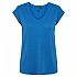 [해외]PIECES Billo 반팔 V넥 티셔츠 140297700 French Blue / Detail Multi Lurex