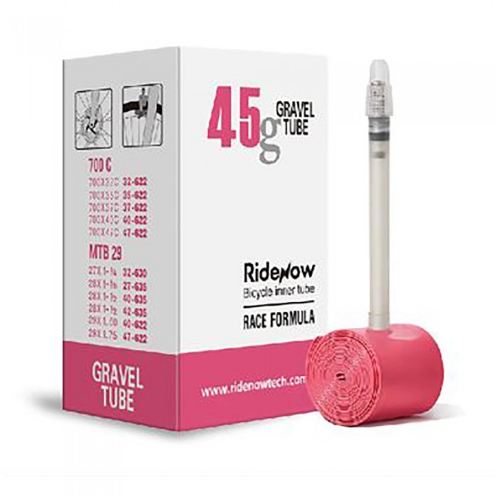 [해외]RIDENOW TPU Gravel Presta 45 mm 내부 튜브 1140539592 Pink