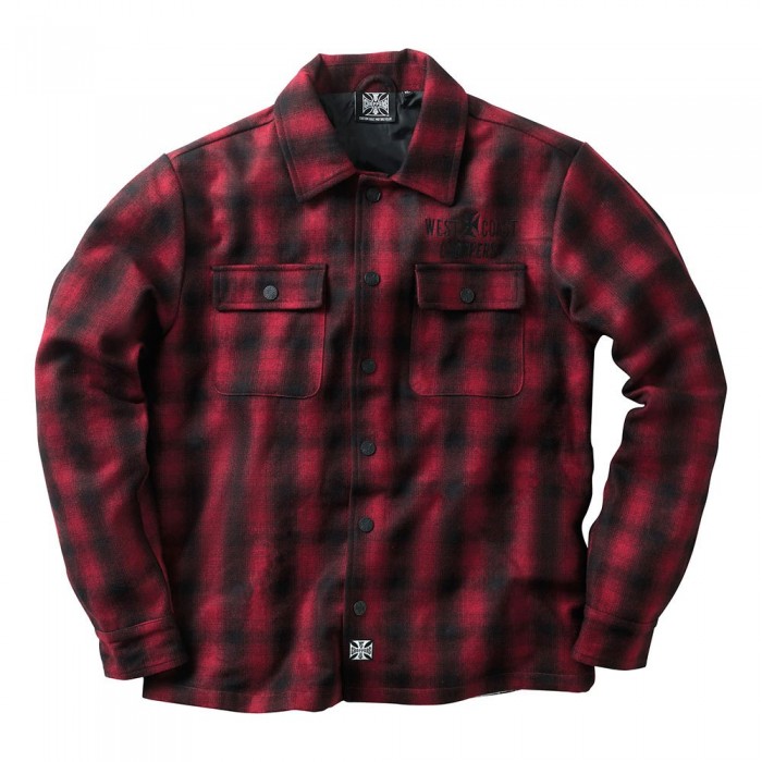 [해외]WEST COAST CHOPPERS Wool Lined Plaid 자켓 9139833431 Red / Black