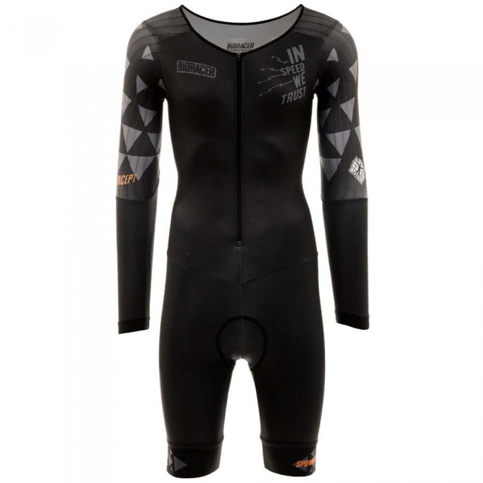 [해외]BIORACER Speedwear Concept TT 긴팔 트라이어슬론 슈트 6140538272 Black / In Speed We Trust