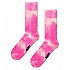 [해외]HAPPY SOCKS Tie Dye Half 긴 양말 140561123 Light Pink