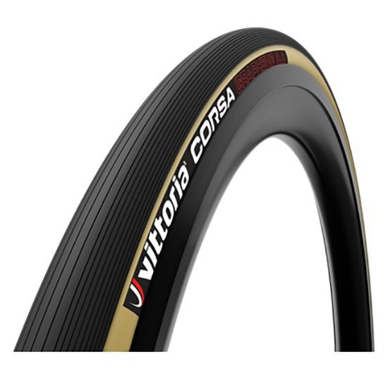 [해외]비토리아 Corsa Graphene 2.0 700C x 25 도로용 타이어 1140558703 Black / Brown