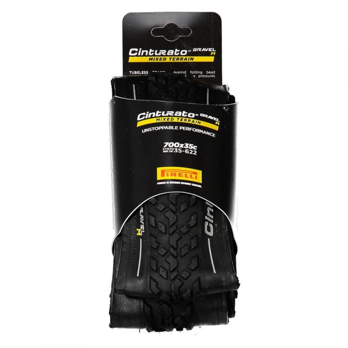 [해외]피렐리 Cinturato Mixed Tubeless 700C x 35 자갈 타이어 1140559116 Black