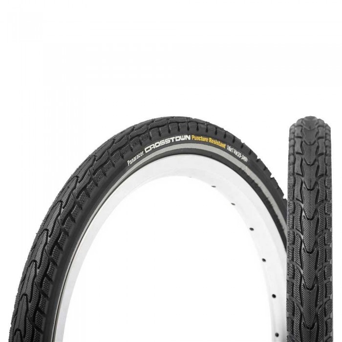 [해외]PANARACER Crosstown 26´´ x 1.75 도시의 견고한 자전거 타이어 1140559258 Black / Reflective