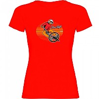 [해외]KRUSKIS 반소매 티셔츠 Freestyle Rider 1140555965 Red