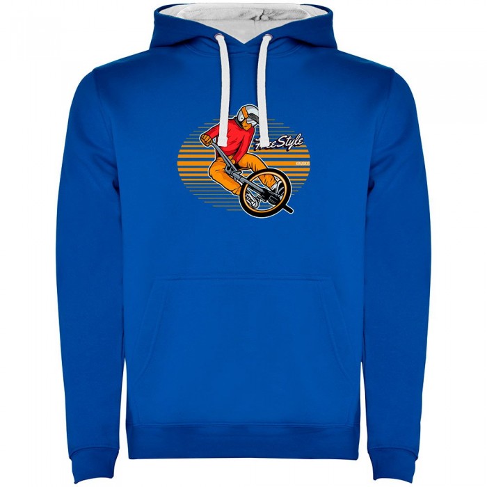 [해외]KRUSKIS Freestyle Rider Bicolor 후드티 1140555947 Royal Blue / White