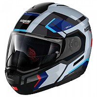 [해외]놀란 N90-3 라이트house 모듈형 헬멧 9140469241 Zephyr White / Black / Light Blue / Blue / Glossy Black