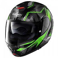 [해외]엑스라이트 X-1005 Ultra Sandglas 모듈형 헬멧 9140469276 Carbon / Green / Glossy Black