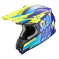 [해외]SCORPION VX-16 EVO AIR Slanter 오프로드 헬멧 9140482096 Blue / Neon Yellow