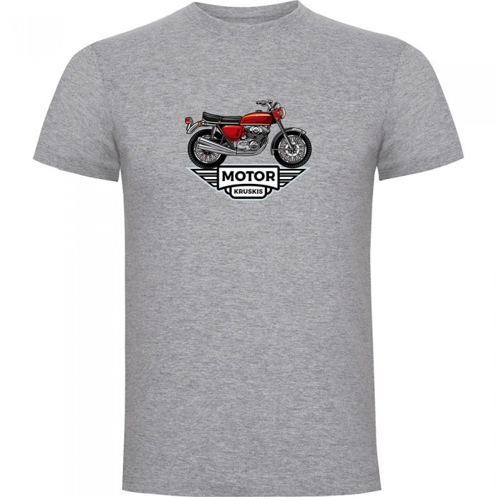 [해외]KRUSKIS Motor 반팔 티셔츠 9140556245 Heather Grey