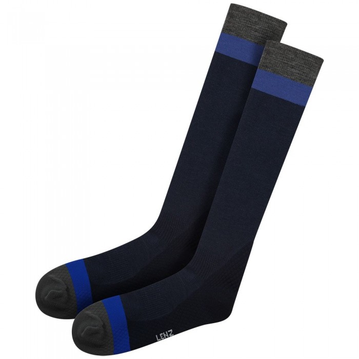 [해외]LENZ Merino Compression 1 긴 양말 4140234695 Azur