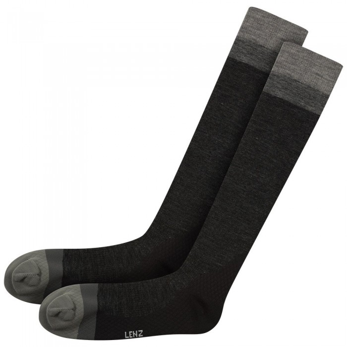 [해외]LENZ Merino Compression 1 긴 양말 4140234696 Darkgrey