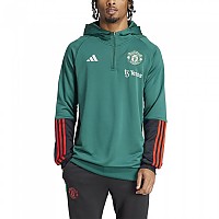 [해외]아디다스 하프 지퍼 후디 Manchester United 23/24 3140538796 Collegiate Green / Black / Active Red